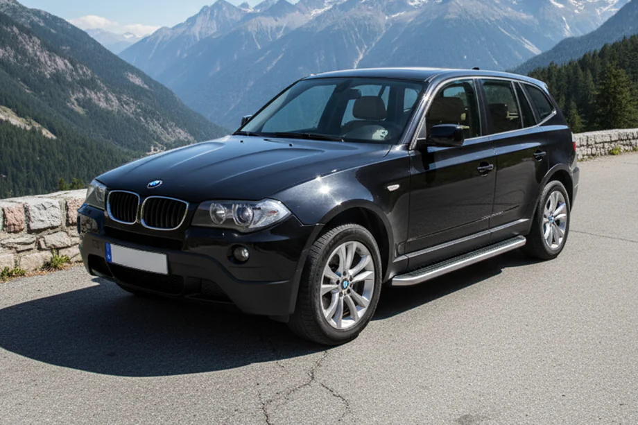 BMW X3 E83 2003–2010 Sidosteg Tayga Grey (2 st, aluminium) Image