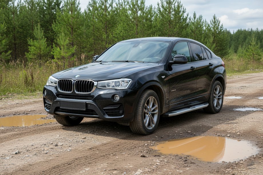 BMW X4 F26 2014–2018 Mevsim Grey sidosteg (2 st, aluminium) Image