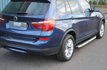 BMW X4 F26 2014–2018 Sidosteg Fullmond (2 st, aluminium) foto 2