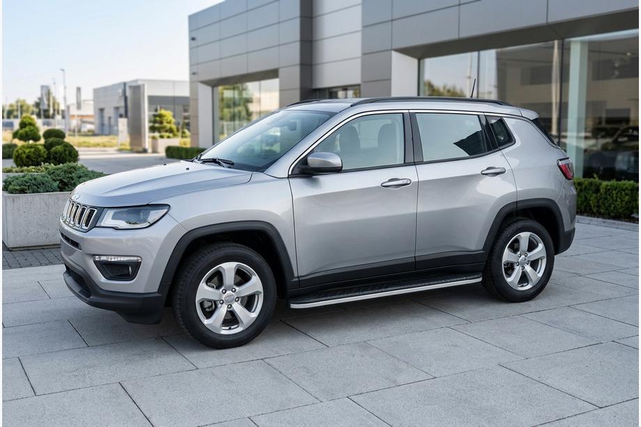 Jeep Compass 2016– Sidotrösklar Bosphore Grey (2 st, aluminium) Image