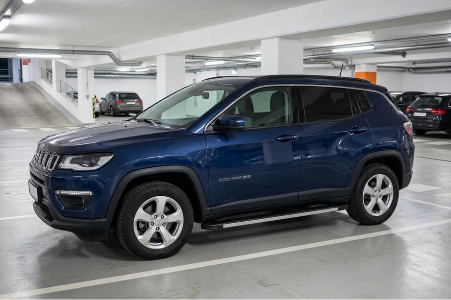 Jeep Compass 2016– Sidosteg Maya V1 (2 st, aluminium) Image