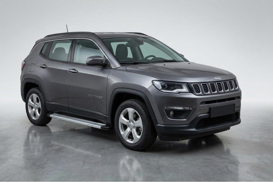 Jeep Compass 2016– Sidosteg Maya V2 (2 st, aluminium) Image