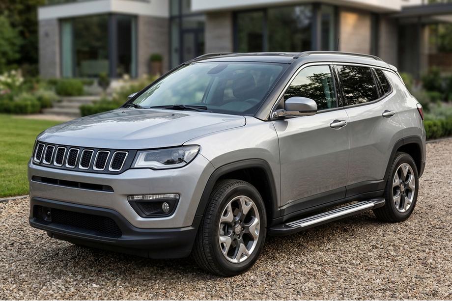 Jeep Compass 2016– Sidosteg Line (2 st, aluminium) Image