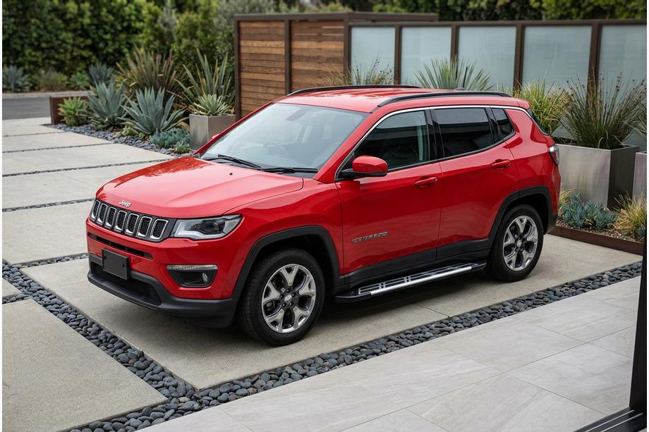Jeep Compass 2016– Sidosteg Sunrise (2 st, aluminium) Image
