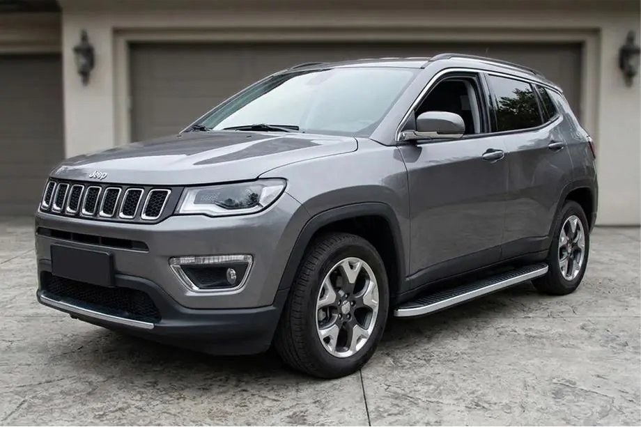 Jeep Compass 2016– Sidosteg Tayga Grey (2 st, aluminium) Image
