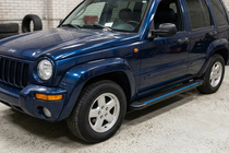 Jeep Cherokee/Liberty 2002–2007 Sidosteg Maya Blue (2 st, aluminium) foto 1