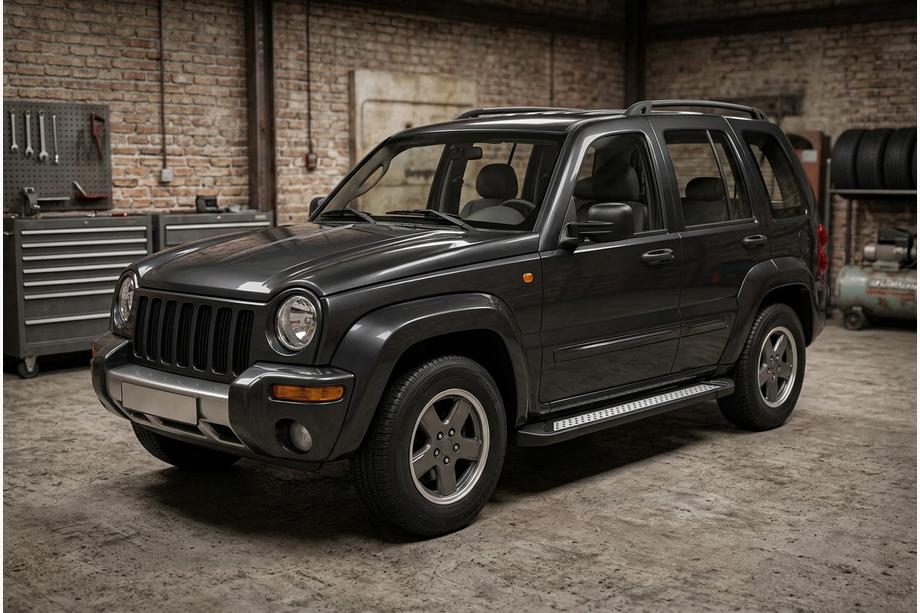 Jeep Cherokee/Liberty 2002–2007 Sidosteg Vision New Black (2 st, aluminium) Image