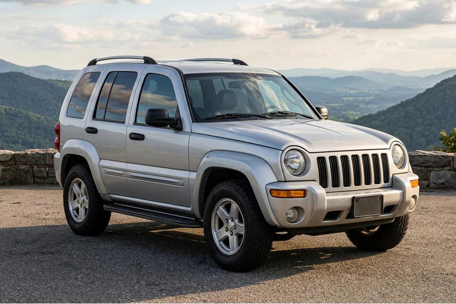 Jeep Cherokee/Liberty 2002–2007 Boshpore Black sidosteg (2 st, aluminium) Image