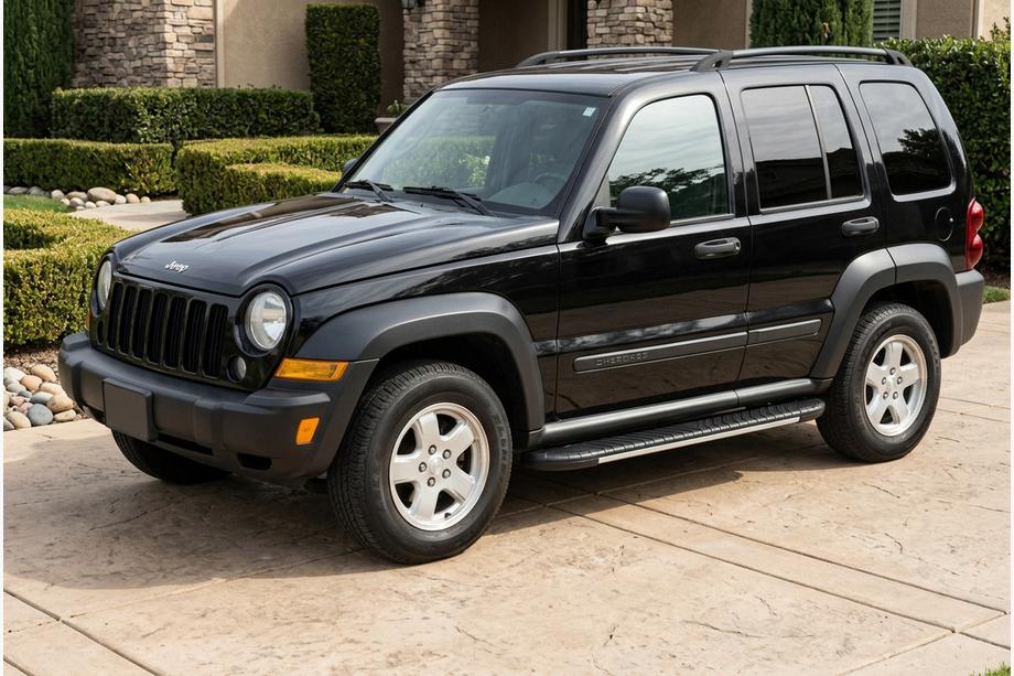 Jeep Cherokee/Liberty 2002–2007 Sidosteg Boshpore Grey (2 st, aluminium) Image