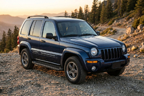 Jeep Cherokee/Liberty 2002–2007 Sidosteg Allmond Black (2 st, aluminium) foto 1