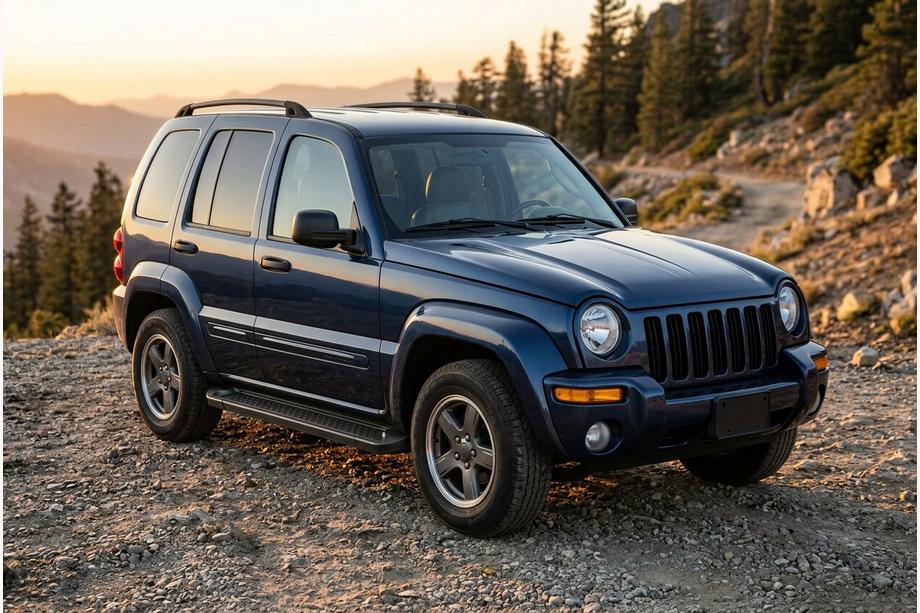 Jeep Cherokee/Liberty 2002–2007 Sidosteg Allmond Black (2 st, aluminium) Image