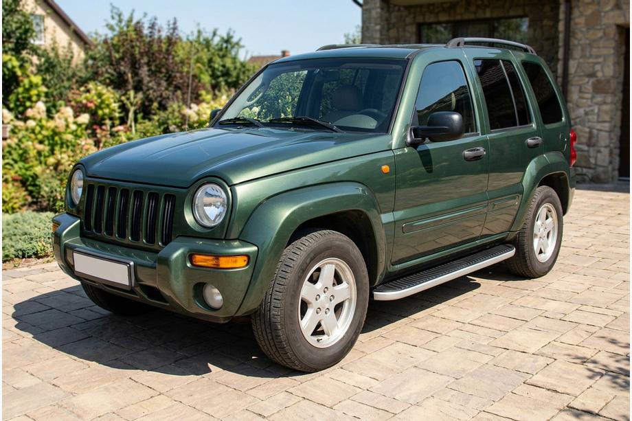 Jeep Cherokee/Liberty 2002–2007 Sidosteg Tayga Grey (2 st, aluminium) Image