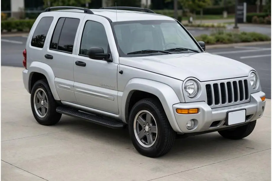 Jeep Cherokee/Liberty 2002–2007 Sidosteg Tayga Black (2 st, aluminium) Image