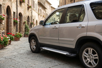 Honda CRV 2001–2006 Sidosteg Line (2 st, aluminium) foto 1