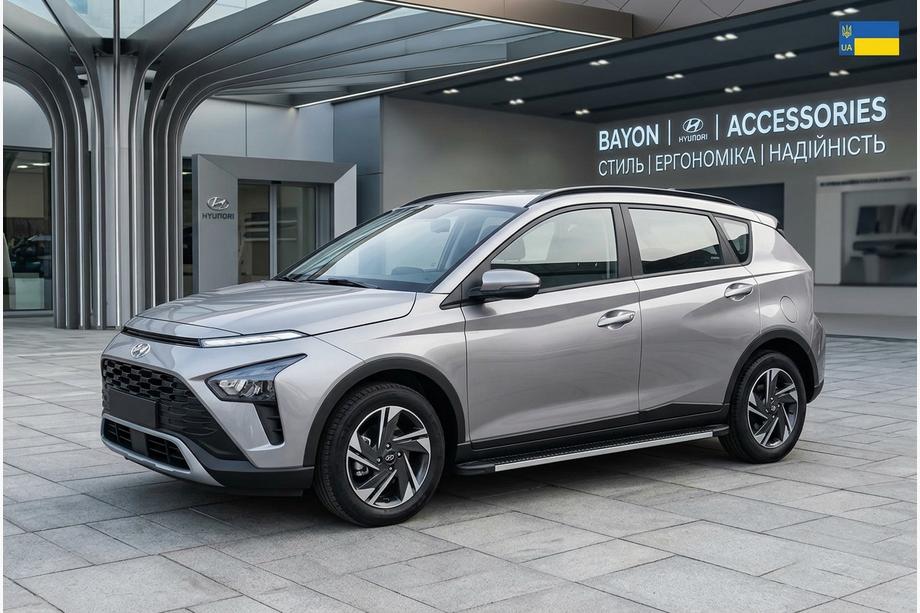 Hyundai Bayon 2021– Sidosteg Maya V1 (2 st, aluminium) Image