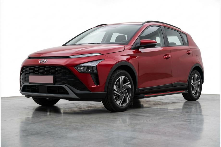 Hyundai Bayon 2021– Sidosteg Maya Red (2 st, aluminium) Image