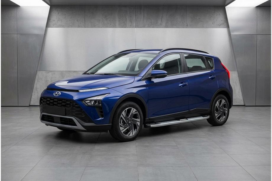 Hyundai Bayon 2021– Mevsim Grey sidosteg (2 st, aluminium) Image