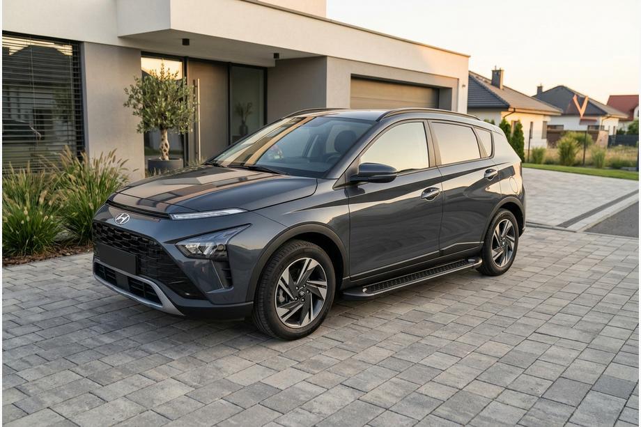 Hyundai Bayon 2021– Sidosteg Allmond Black (2 st, aluminium) Image