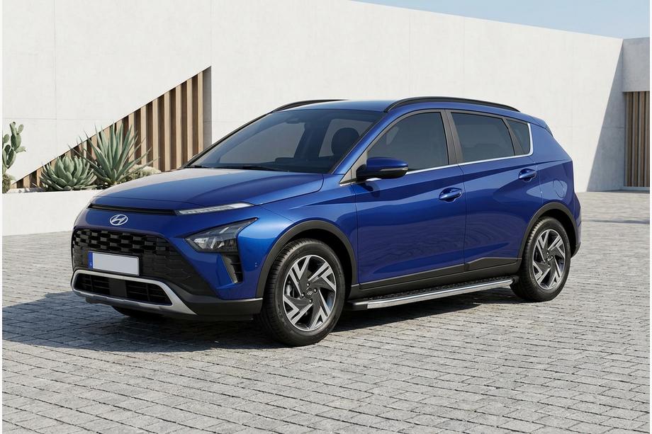 Hyundai Bayon 2021– Sidosteg BlackLine (2 st, aluminium) Image