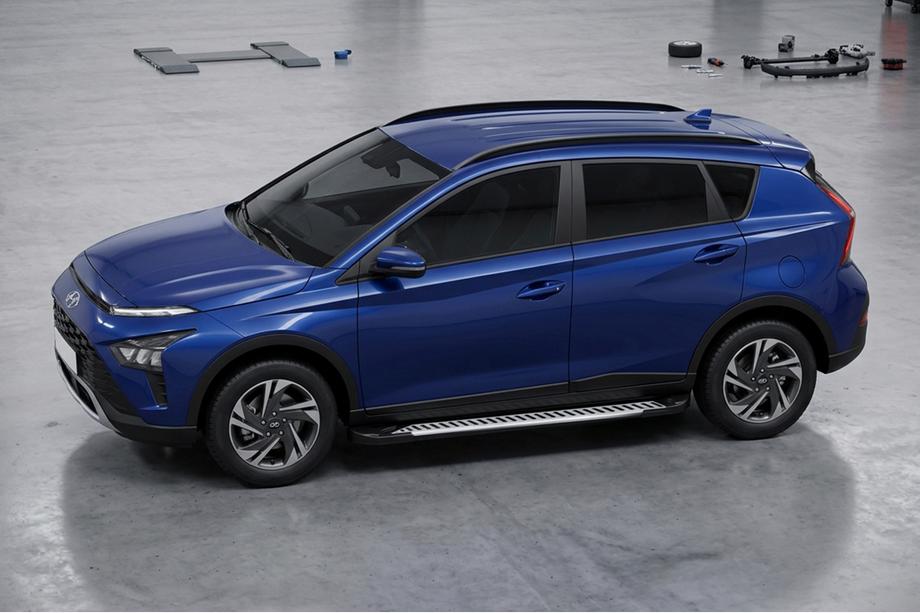 Hyundai Bayon 2021– Sidosteg Line (2 st, aluminium) Image