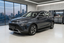 Hyundai Bayon 2021– Sidosteg Tayga Black (2 st, aluminium) foto 1