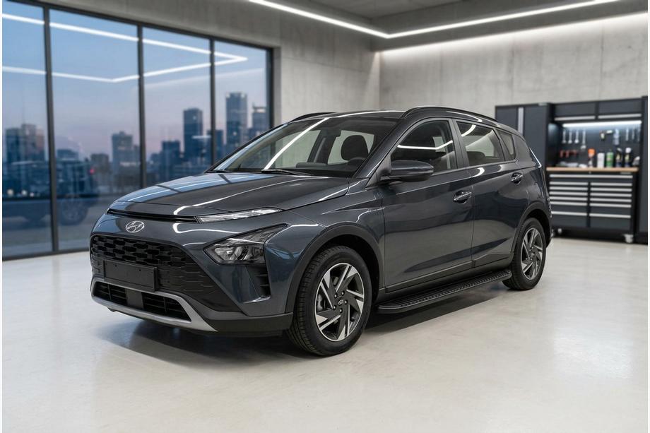 Hyundai Bayon 2021– Sidosteg Tayga Black (2 st, aluminium) Image