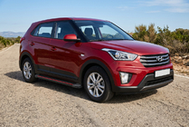 Hyundai Creta 2014–2020 Sidosteg Maya Red (2 st, aluminium) foto 1