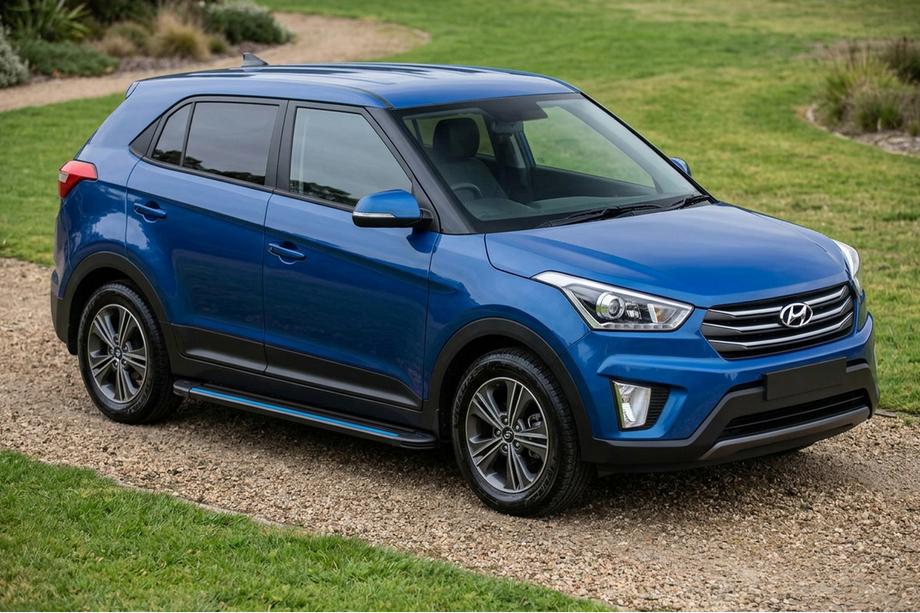 Hyundai Creta 2014–2020 Sidosteg Maya Blue (2 st, aluminium) Image