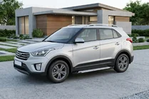 Hyundai Creta 2014–2020 Sidosteg Allmond Grey (2 st, aluminium) foto 1