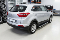 Hyundai Creta 2014–2020 Sidosteg Fullmond (2 st, aluminium) foto 2