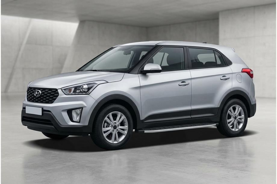 Hyundai Creta 2014–2020 Sidosteg Fullmond (2 st, aluminium) Image