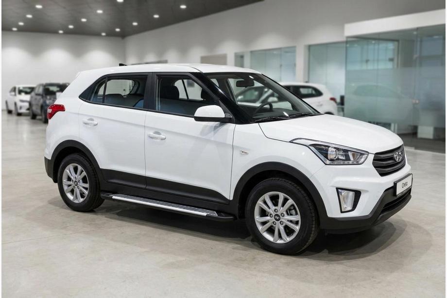 Hyundai Creta 2014–2020 Sidosteg Line (2 st, aluminium) Image