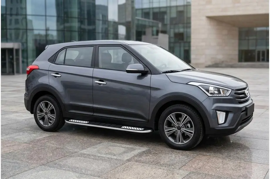 Hyundai Creta 2014–2020 Sidosteg Tayga V2 (2 st, aluminium) Image
