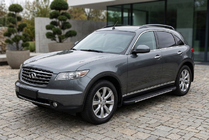 Infiniti FX 2003–2008 Sidotrösklar Bosphore Grey (2 st, aluminium) foto 1