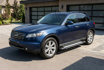 Infiniti FX 2003–2008 Sidosteg Rainbow (2 st, aluminium) foto 1