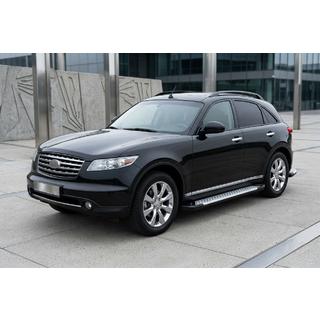 Sidosteg Allmond Grey (2 st, aluminium) Infiniti FX 2003–2008 foto 1