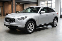 Infiniti FX 2003–2008 Sidosteg Tayga Grey (2 st, aluminium) foto 1
