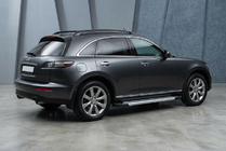 Infiniti FX 2003–2008 Sidosteg Vision New Grey (2 st, aluminium) foto 1