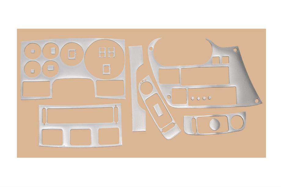 DAF 95XF 1997–2002 Instrumentpanelinlägg (aluminiumlook) Image