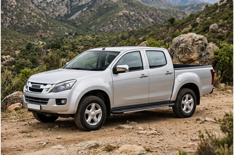 Isuzu D-Max 2011–2019 Sidotrösklar Bosphore Grey (2 st, aluminium) Image