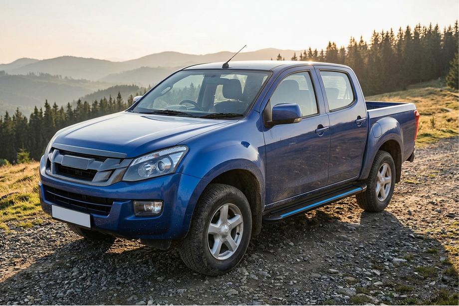 Isuzu D-Max 2011–2019 Sidosteg Maya Blue (2 st, aluminium) Image