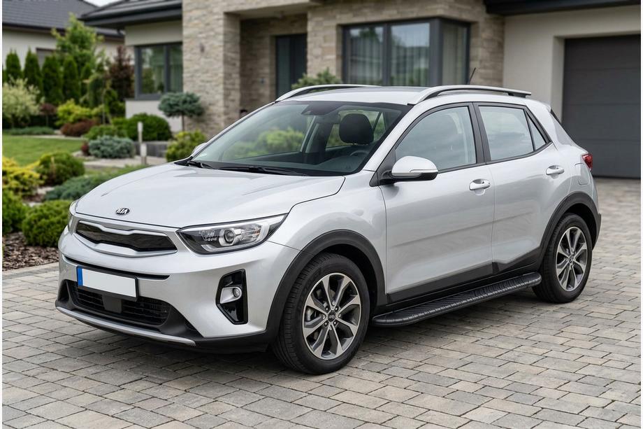 Kia Stonic 2017– Sidosteg Bosphorus Black (2 st, aluminium) Image