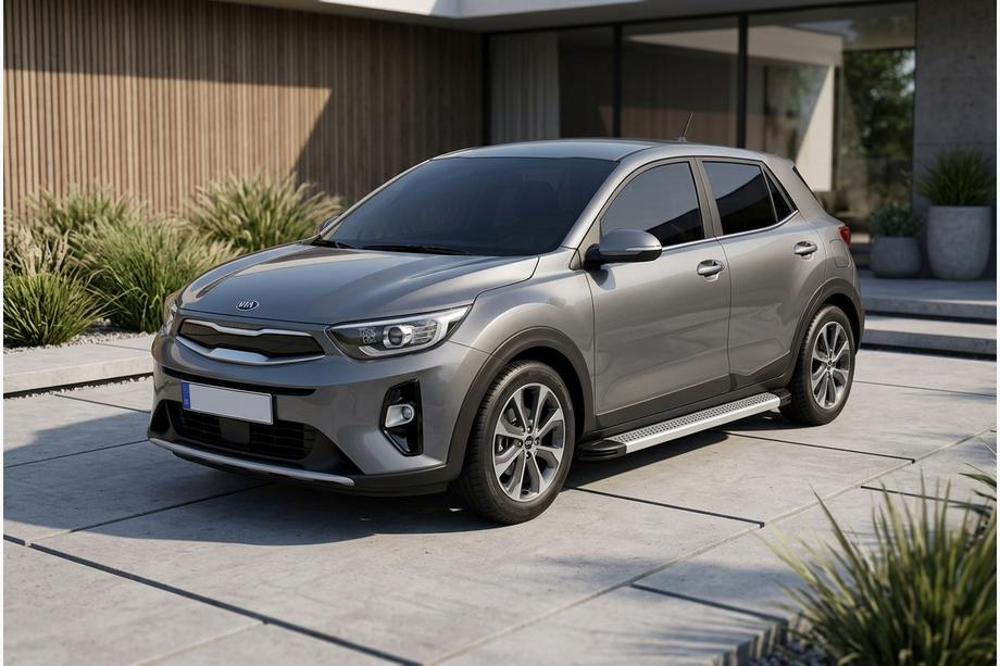 Kia Stonic 2017– Sidosteg Maya V2 (2 st, aluminium) Image