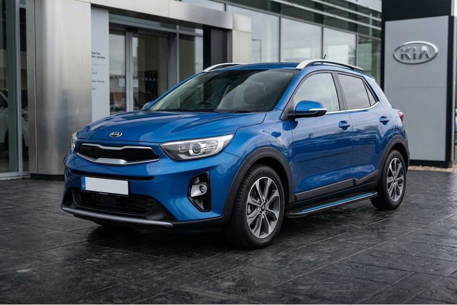 Kia Stonic 2017– Sidosteg Maya Blue (2 st, aluminium) Image
