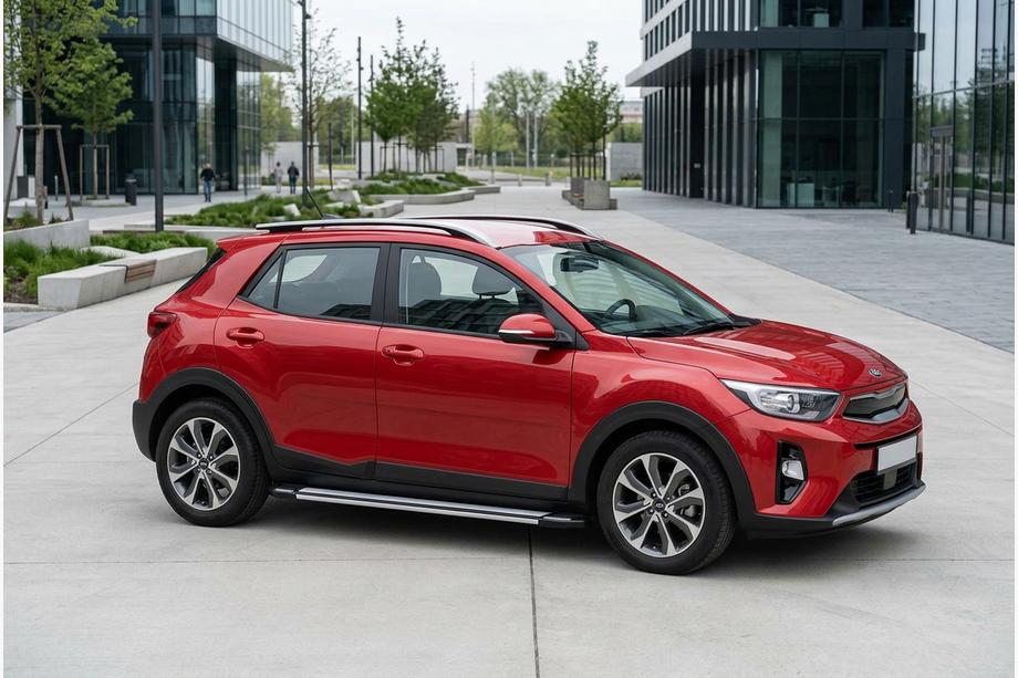 Kia Stonic 2017– Sidosteg Rainbow (2 st, aluminium) Image