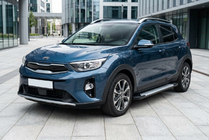 Kia Stonic 2017– Sidosteg Allmond Grey (2 st, aluminium) foto 1