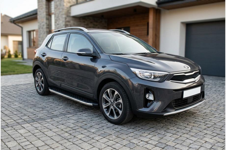 Kia Stonic 2017– Sidosteg BlackLine (2 st, aluminium) Image
