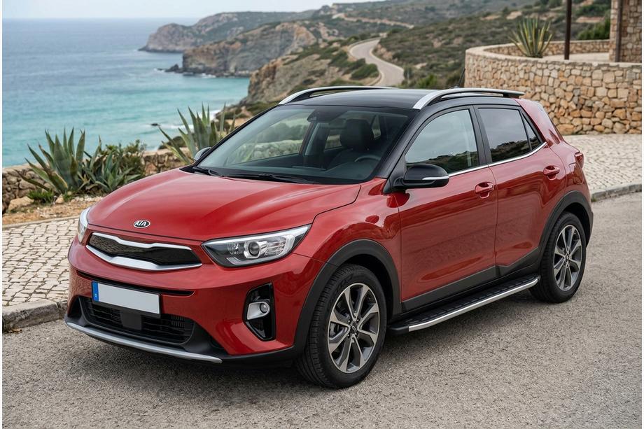 Kia Stonic 2017– Sidosteg Fullmond (2 st, aluminium) Image