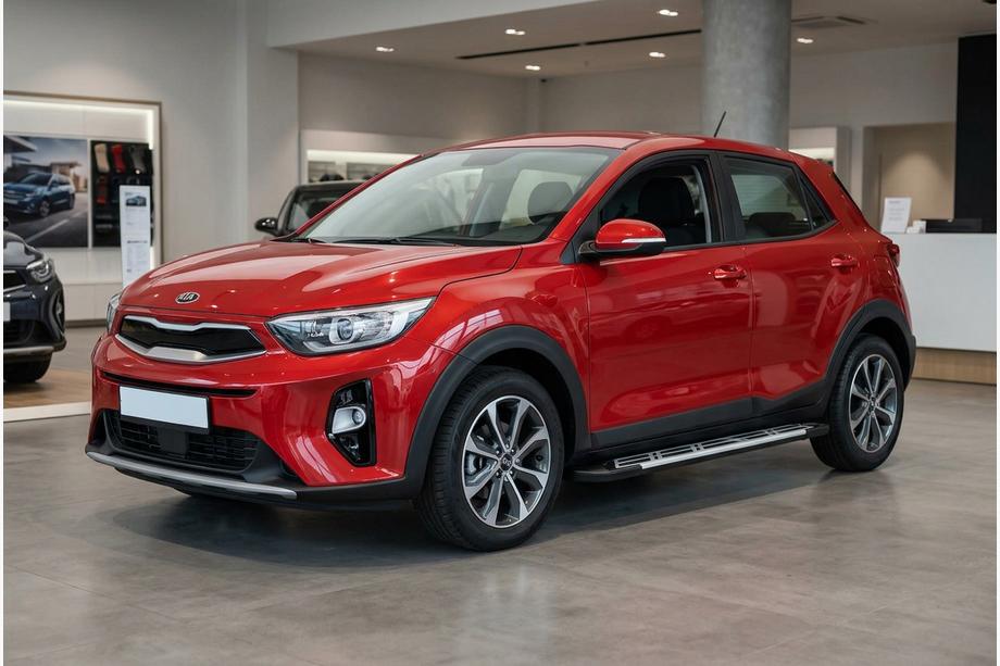Kia Stonic 2017– Sidosteg Sunrise (2 st, aluminium) Image
