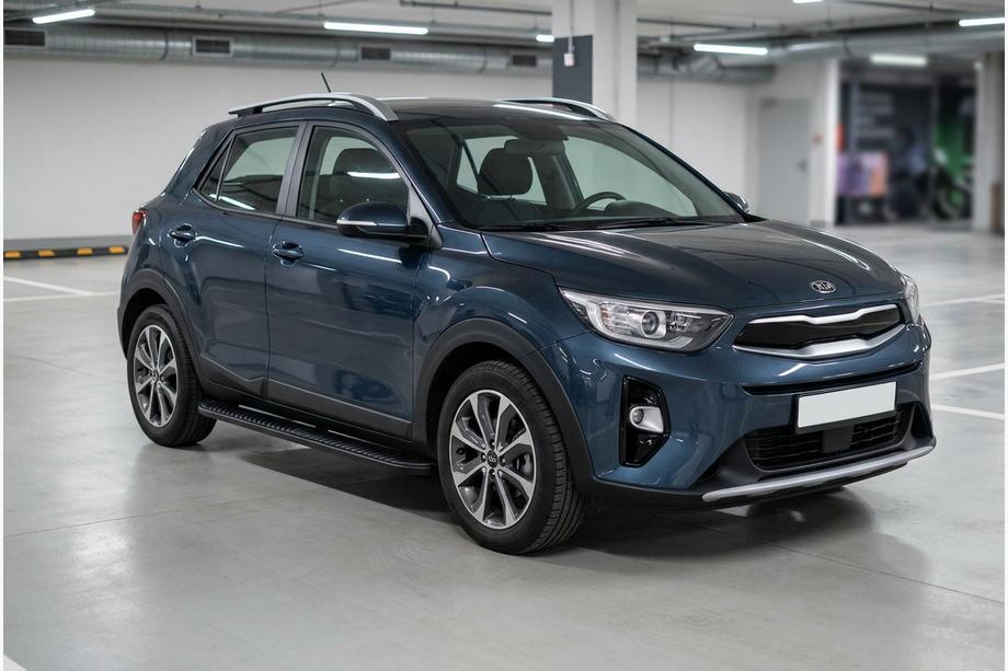Kia Stonic 2017– Sidosteg Tayga Black (2 st, aluminium) Image